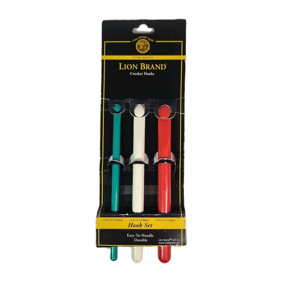 Crochet Hooks Set 3 Sizes US K-10.5, N-13, P-15 - Picture 1 of 7